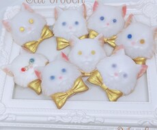 お宅のねこちゃんブローチお作りします イメージ1