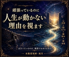頑張っているのに人生が動かない理由を視ます イメージ1