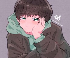 人物イラスト描きます SNSのアイコンや、配信サービスのサムネ等にオススメ！
