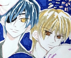 色紙にお好きなオリジナルイラスト描きます イメージ1