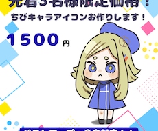 先着3名限定！SNS用アイコン作成いたします イメージ1