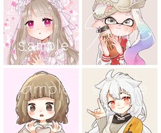 最短翌日納品✧SNS等のアイコン制作致します かわいいイラストをアイコンに！*°