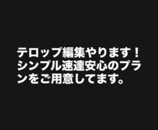 YouTubeやショート動画のテロップを編集します イメージ1