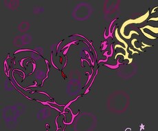 タトゥーのようなトライバル柄でイラストをお描きます イメージ1