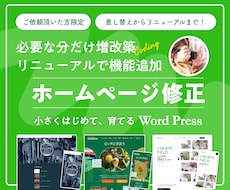 事業成長に合わせてホームページ修正します イメージ1