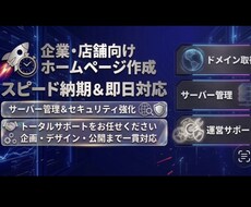 サーバーからドメイン取得までトータルサポートします イメージ1