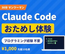 Claude Codeの始め方を30分で教えます イメージ1