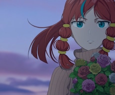 アニメのワンシーンのようなイラストを制作します