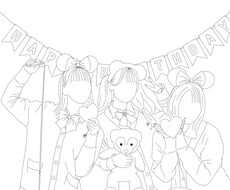 格安!!可愛い《線画》作成致します イメージ1