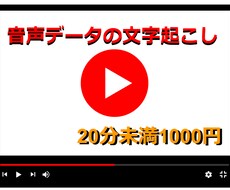 音声データを文字起こしいたします イメージ1