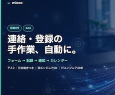 GASで問い合わせ・予約の手作業を自動化します イメージ1