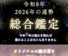 2026年 令和8年 総合運個別鑑定  します 算命学から読み解く2026年の運勢