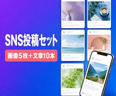 SNS投稿画像と文章セットを制作します イメージ1