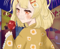 華やかな花火と浴衣のイラストを量産で描きます イメージ1