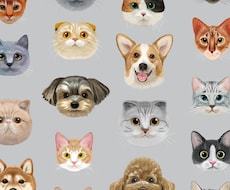 猫と犬の似顔絵を可愛くリアルに描きます ●写真をもとに、しっかりタッチで似せて描きます。