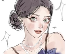 柔らかな線で、あなたらしさを描く似顔絵をしてます イメージ1