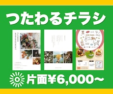 温かみのあるチラシ、つくります イメージ1