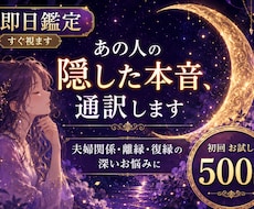 即日鑑定｜夫婦・復縁離縁・相手の「本音」通訳します イメージ1