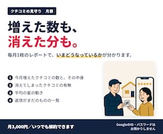 Googleクチコミを毎月点検し返信も作ります イメージ1