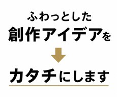ふわっとした創作アイデアを設定にします アイデアだけはある。その先を作ります！
