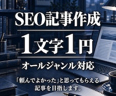 １文字１円WordPress用SEO記事作成します イメージ1