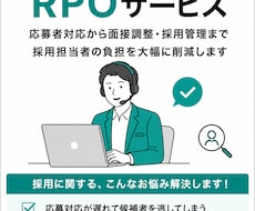 採用業務代行｜応募者対応・面接調整・求人改善します イメージ1