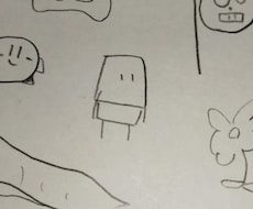 下手な鉛筆絵5枚描きます イメージ1