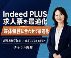 Indeed PLUS求人票を作成・改善します Indeed PLUS求人票を作成・改善します