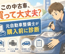 元自動車整備士が中古車購入前のリスクを診断します 元自動車整備士が中古車購入前の不安を整理します