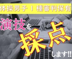 男子選手の演技を採点します イメージ1