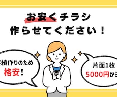 真心込めたチラシデザインをお手頃価格で提供します イメージ1