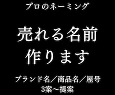 プロ品質のブランド名・サービス名・商品名作成します 記憶に残り、長く使える名前を戦略的に設計します