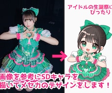 アイドルの生誕祭に！SDキャラを描きます イメージ1
