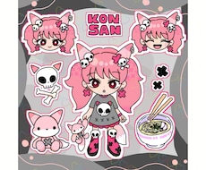 フリーハンドでオリジナルキャラクターを制作します イメージ1