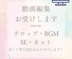 動画編集お受けします イメージ1