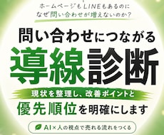 問い合わせにつながる導線かを診断改善点を整理します イメージ1