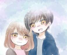 水彩風！可愛いキラキラしたイラスト描きます イメージ1