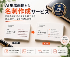 AI生成画像から名刺の印刷用データを作成します イメージ1