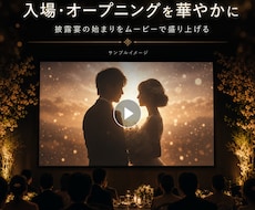 ISUM対応も相談可！入場オープニングを制作します イメージ1