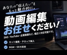 YouTubeとショート動画の動画編集承ります イメージ1