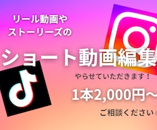 限定2本で4000円〜ショート動画編集いたします InstagramやTikTokなどのショート編集します♪