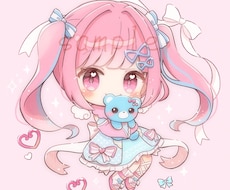 お試し価格で商用無料のちびキャラ描きます イメージ1