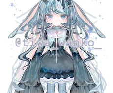 パーツ分け⭐︎3~4頭身 立ち絵を制作致します お人形さんのようなスタイルが魅力です