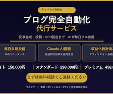 AIでブログ・YouTube完全自動化を代行します 毎日自動投稿・収益化設計まで丸ごとお任せ