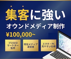 SEOに強いオウンドメディアサイトを制作します 大企業のSEOコンサル経験者がオウンドメディア・ブログを制作