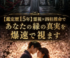 霊視×四柱推命で縁の真実を視ますます イメージ1