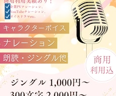 明るく丁寧なCV、ナレーションをお届けします 女性～少年役まで幅広く対応可能！