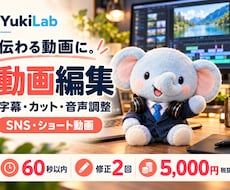 字幕付きの短尺・解説動画を編集制作します イメージ1