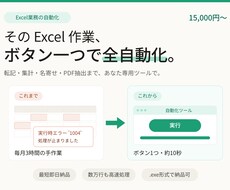激重Excelマクロを自動化＆高速化します イメージ1