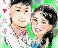 あなたの写真を元に、iPadで、水彩画風な似顔絵を描きます！